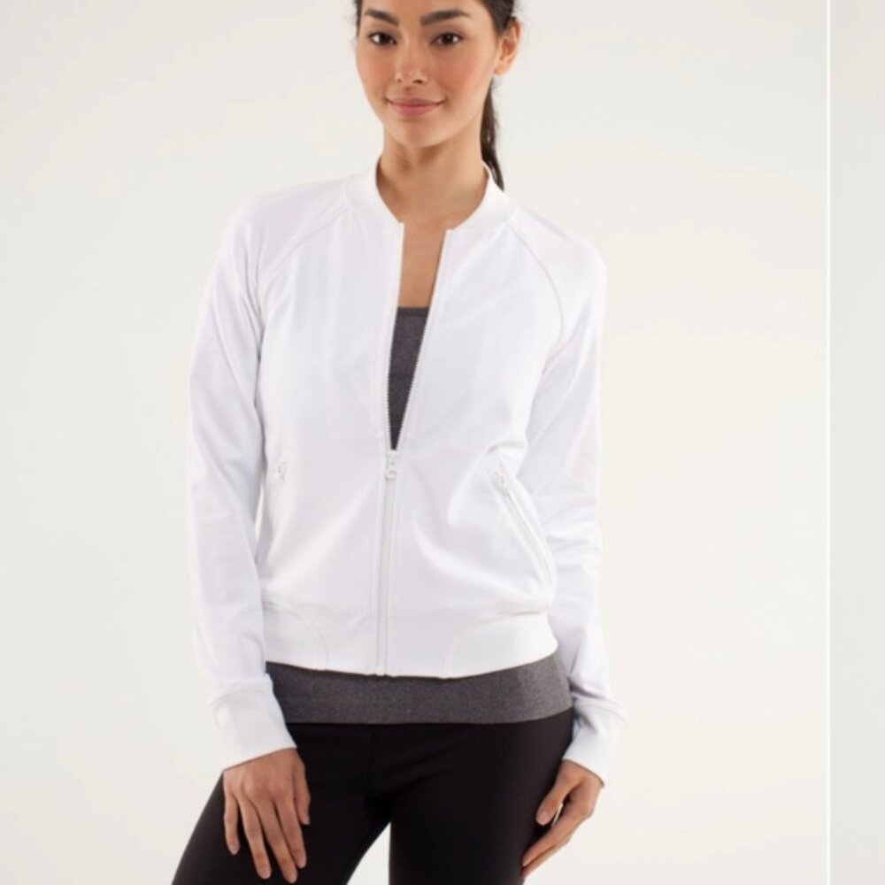 Lululemon Om Me Home Jacket White
